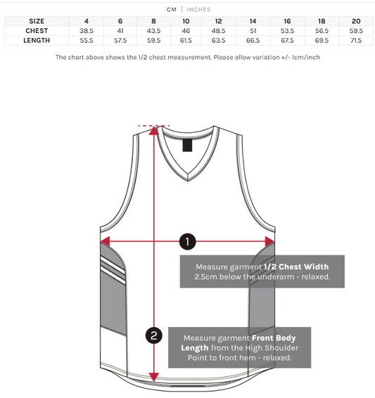 RG Jnr Snr International / ACR Mens Singlet (compulsory)