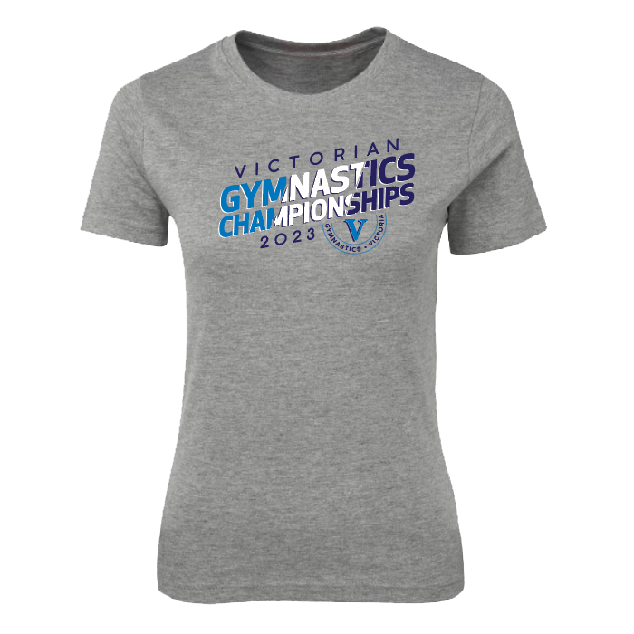2023 GYM VIC T-Shirt Grey (Ladies)